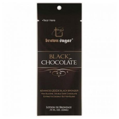 Brown Sugar, 200х Легкий лосьон с Маршмеллоу для загара мгновенного действия Black Chocolate, 22 мл