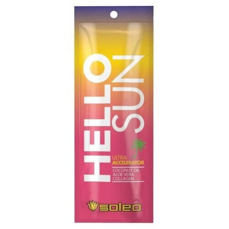 Soleo / Комплект Soleo HELLO SUN Крем ультра-ускоритель для загара с маслом какао 15 мл.