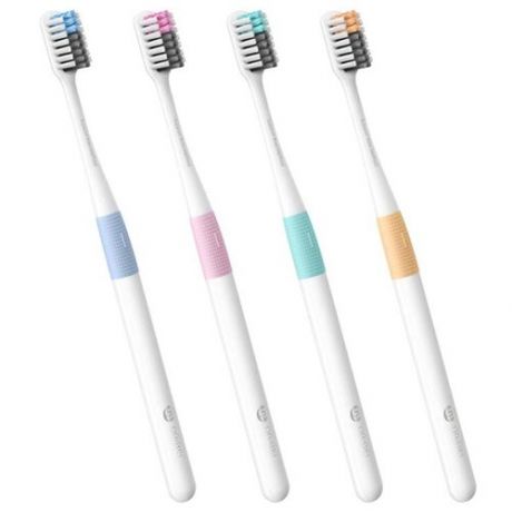 Xiaomi Набор зубных щеток Xiaomi Dr.Bei Bass Method Toothbrush 4шт (с 4-мя дорожными боксами) - 39286-multicolor