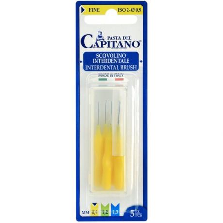 Pasta Del Capitano Зубной ёршик узкий 5шт (ISO 2 Ø 0.9)