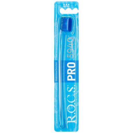 Зубная щетка R. O. C. S. PRO 5940 синяя, мягкая