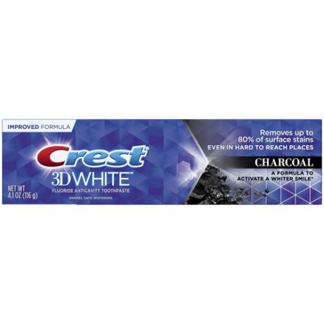 Зубная паста Crest 3d White Whitening Charcoal, 116 г