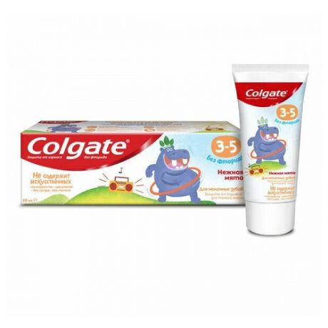 Colgate-Palmolive COLGATE (Колгейт) 3-5 Нежная мята детская зубная паста без фторида, 60 мл