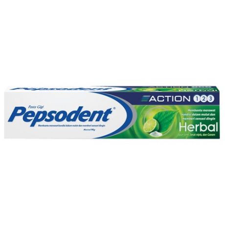 Зубная паста Pepsodent Action 1,2,3 Herbal, 190 г