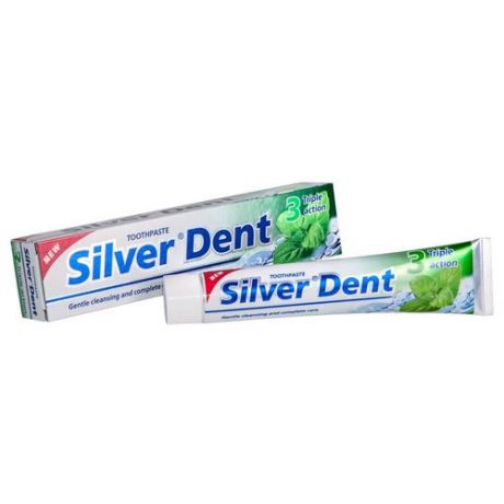 Паста зубная Silver dent Тройное действие, 100г, 3 шт.