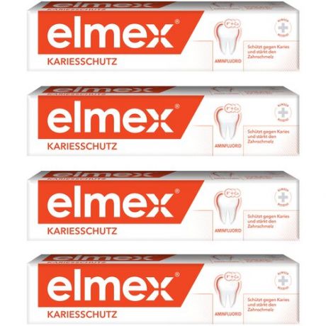 Зубная паста Elmex ELMEX Защита от кариеса, 75 мл, 4 шт.