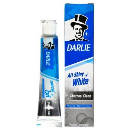 Тайская зубная паста Дарли Бамбук и Уголь 80 грамм / Darlie All Shiny White Charcoal Clean 80 gram