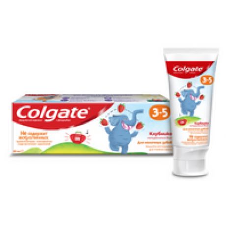 Colgate-Palmolive Colgate (Колгейт) 3-5 Клубника детская зубная паста с фторидом, 60 мл