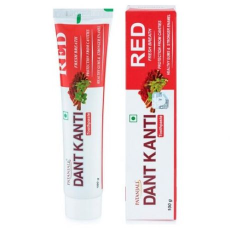 Зубная паста Patanjali Dant Kanti Red, 100 г