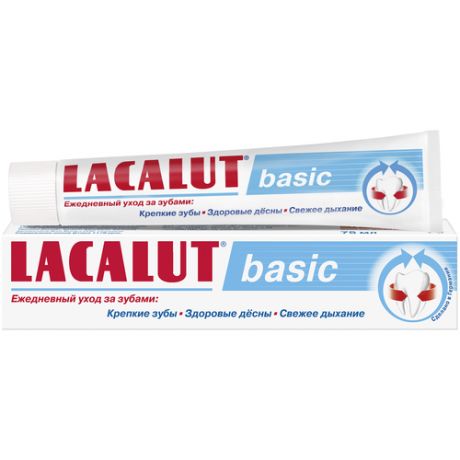 Зубная паста LACALUT Basic, 75 мл, 2 шт.