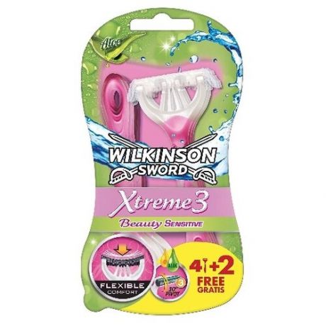Wilkinson Sword Xtreme 3 Beauty Sensitive Бритвенный станок, 8 шт.
