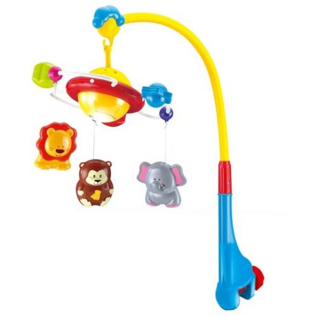 Игрушка для малышей. Мобиль "Веселые животные" звуковые и световые эффекты 39,5х31,5х12,5 см SL81017A