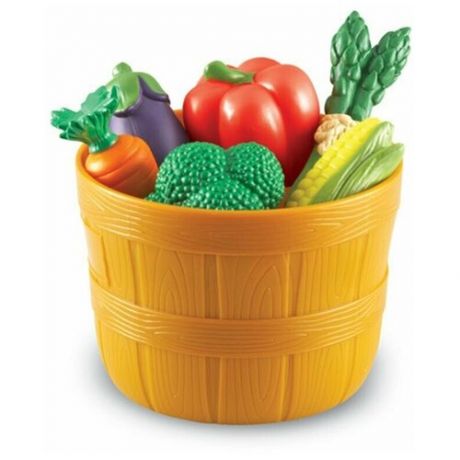 Learning Resources развивающая игрушка «Овощи введерке» (10 элементов)