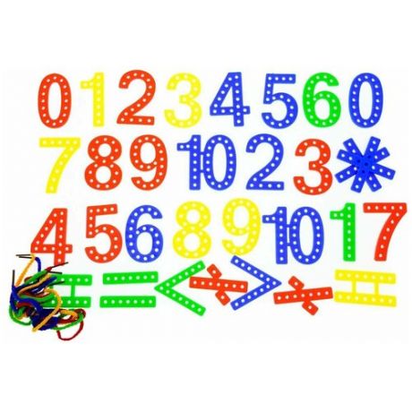 Шнуровка АНДАНТЕ Цифры и Знаки (282767) разноцветный