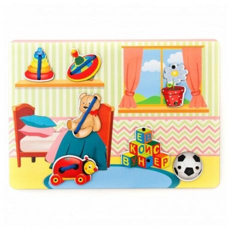 Шнуровка Сибирские игрушки Детская комната (110104) разноцветный