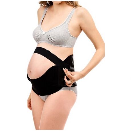 Пояс для беременных женщин ФЭСТ , размер (100,104) черный