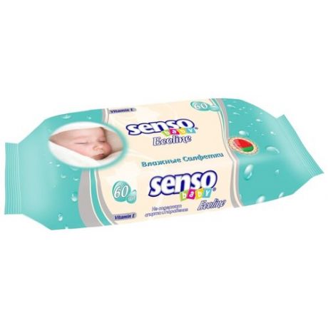 Влажные салфетки Senso Baby Ecoline, 100 шт., 4 уп.