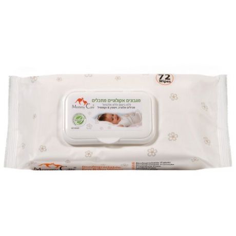 Влажные салфетки Mommy Care Детские органические, 72 шт.