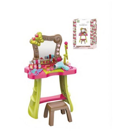 Туалетный столик для девочек со стульчиком и аксессуарами / 661-135