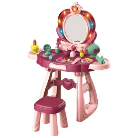 Детский туалетный столик/ Маленькая Принцесса/ со световыми и звуковыми эффектами/ высота 70 см/ 36 аксессуаров / 8221C