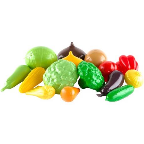 Набор продуктов Пластмастер Большой набор овощей 21049 разноцветный