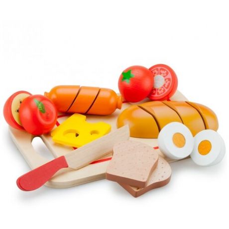 Набор продуктов с посудой New Classic Toys Завтрак 10578 разноцветный