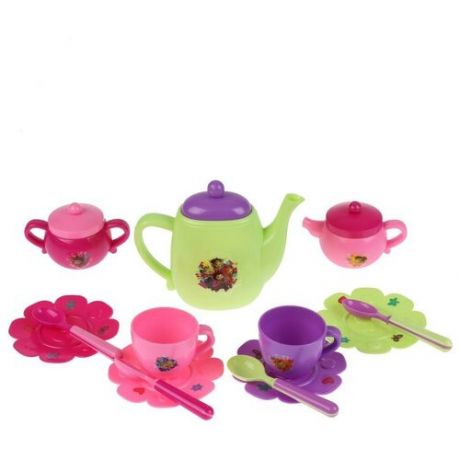 Набор посуды Играем вместе Сказочный патруль B1604121-R розовый/зеленый/фиолетовый