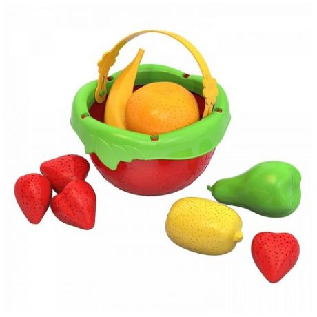 Игровой набор в ведерке, фрукты, 8 предметов
