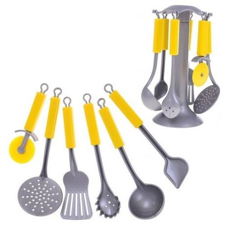 Игровой кухонный набор, игрушечная посуда для кухни, аксессуары для детской кухни, 7 предметов