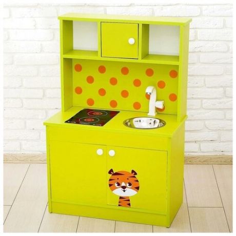 Игровая мебель Кухонный гарнитур: Тигрёнок, цвет зелёный 4182387 .