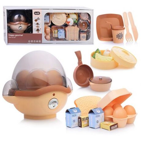 Яйцеварка детская игрушечная посуда в наборе с продуктами