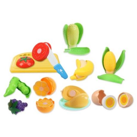 Набор продуктов с посудой S+S Toys Like in Life 200344055 разноцветный