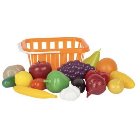 Набор продуктов детский Стром Фрукты и овощи, 17 предметов