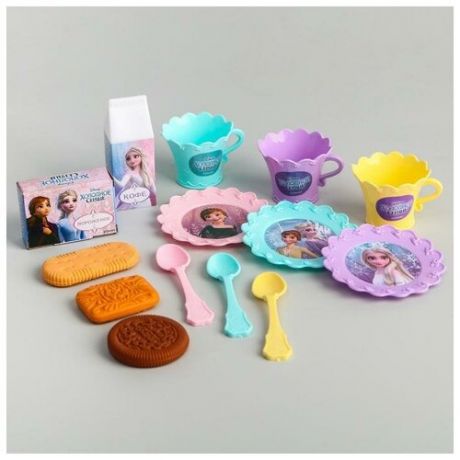 Набор посуды детской игровой набор "Волшебное чаепитие", Холодное сердце, цвет микс