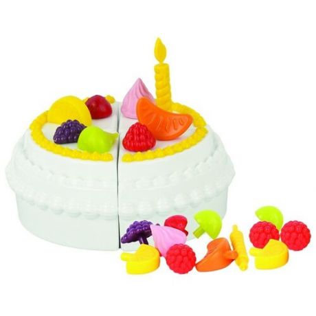 Детский игровой набор торт, на блистере, юный кондитер, набор для детей, 22 предмета