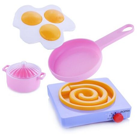 Набор посуды форма с плитой "Летний" (Для любимой дочки)