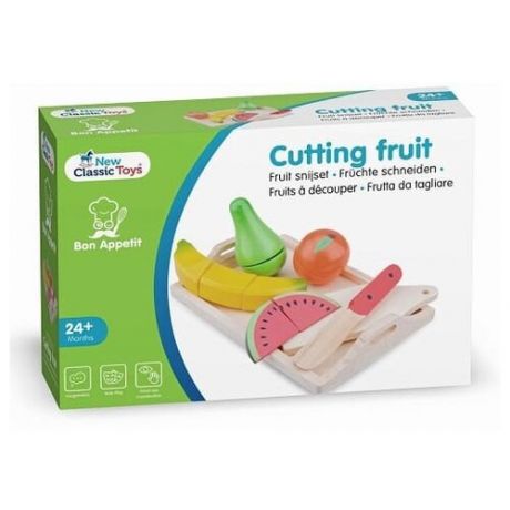Еда игрушечная Поднос с фруктами, набор деревянный, для детей от 2 лет
