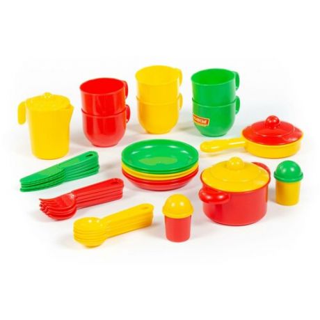 Полесье Набор детской посуды «Хозяюшка», на 6 персон, 38 элементов