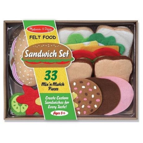 Набор продуктов Melissa & Doug Sandwich Set 3954 разноцветный