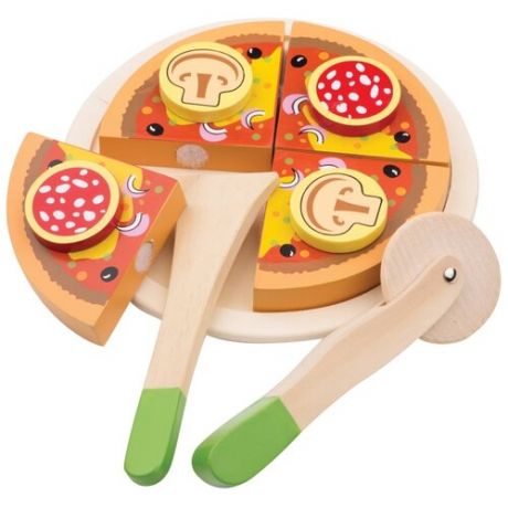 Набор продуктов с посудой New Classic Toys Пицца 10586