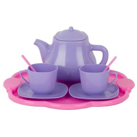 Набор посуды СТРОМ Чайный У578 розовый/сиреневый