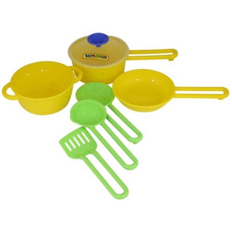 Набор посуды Полесье "Поварёнок №1" 40688 желтый/зеленый