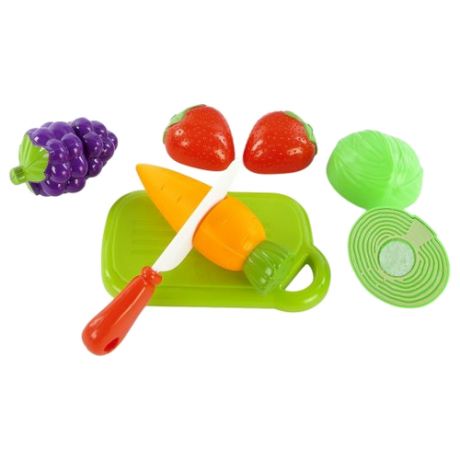 Набор продуктов с посудой Mary Poppins Овощи и фрукты 453044 зеленый/красный/желтый