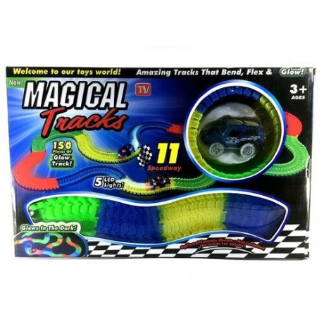 RF Гоночная трасса Magic Tracks Автотрек 11 Speedway 150 деталей (светится в темноте) - RF-18274