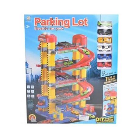Игровой набор "Паркинг" свет, звук, 6 машинок Наша Игрушка 1801A-12