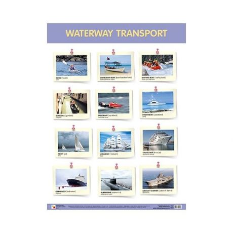 Плакат Мозаика-Синтез WATERWAY TRANSPORT (Водный транспорт)