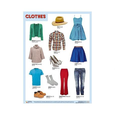 Плакат Мозаика-Синтез CLOTHES (Одежда)