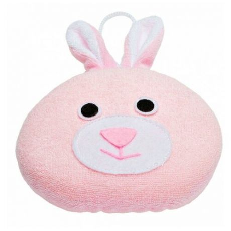 Губка ROXY-KIDS Rabbit с махровым покрытием розовый