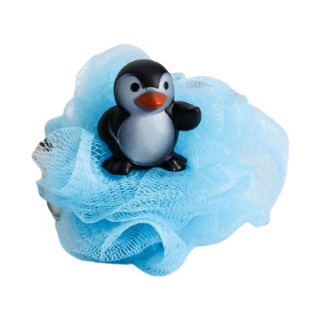 Мочалка «Крошка Я» Пингвин (5057900) голубой