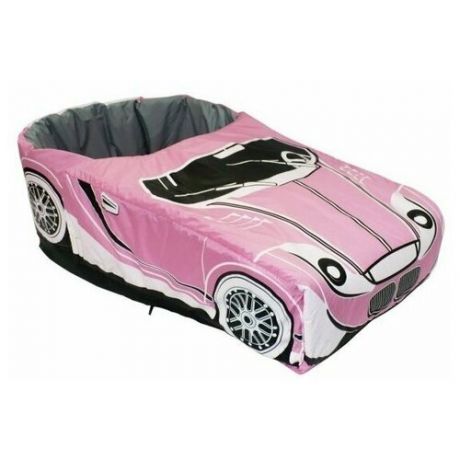 Матрасик ТяниТолкай для санок Машинка с попоной розовый